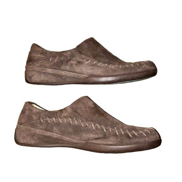 Merrell Wild Senna Brown Suede Slip-On Shoes Womens 8.5 Moccasin Style - Picture 8 of 12